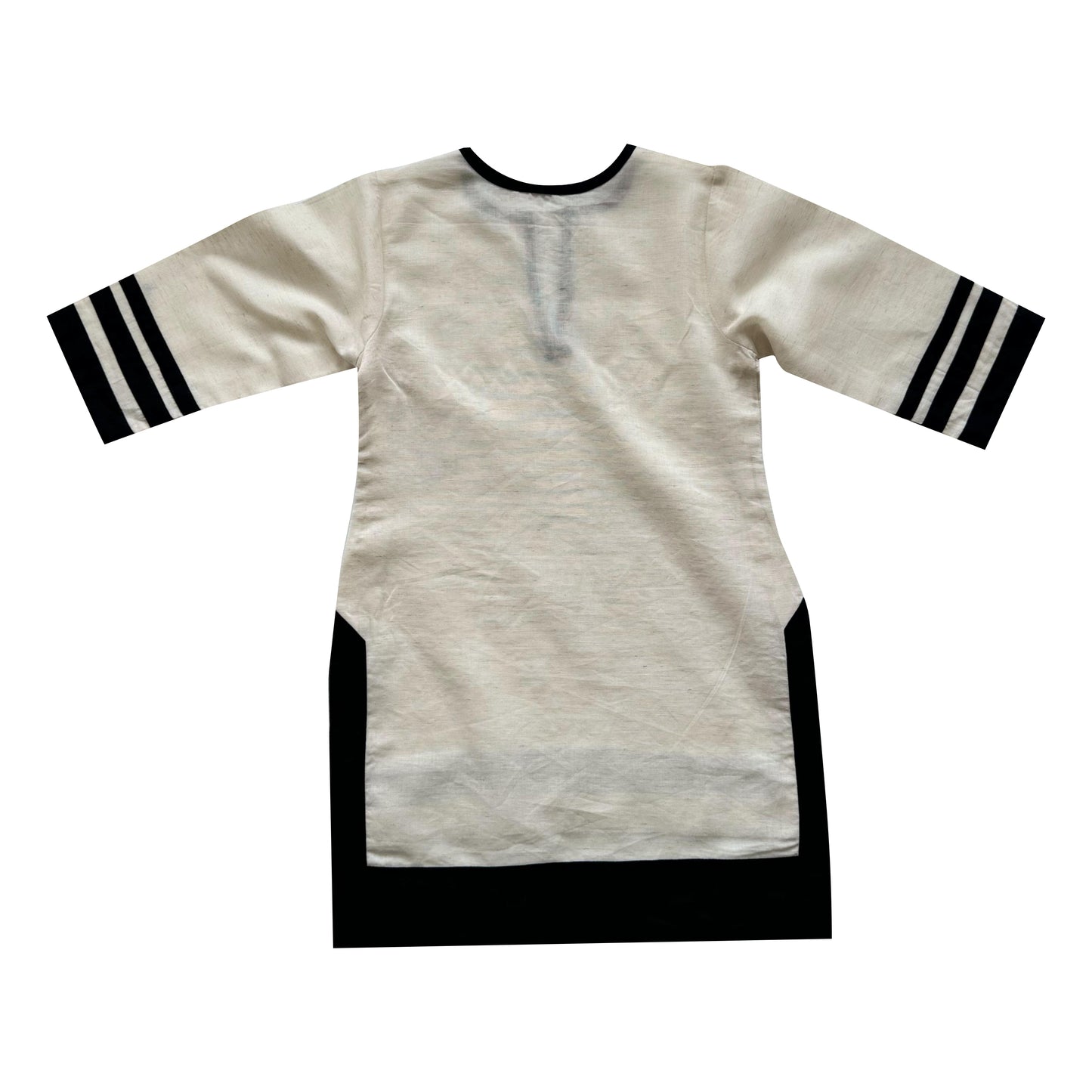 Linen Black and white cordset