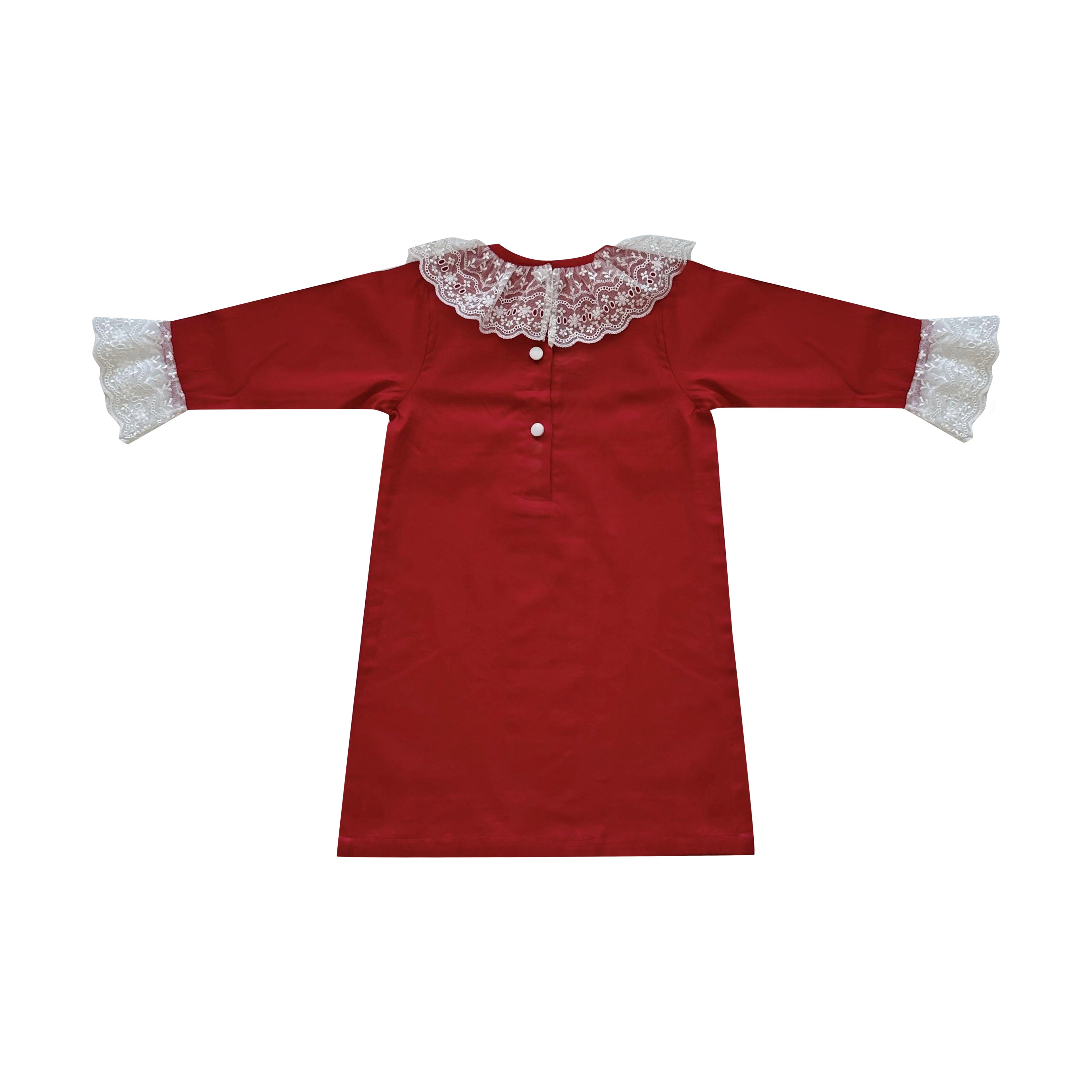 chinese dress ladies Emilia Red Christmas Dress– Sweet Pea Designs Co