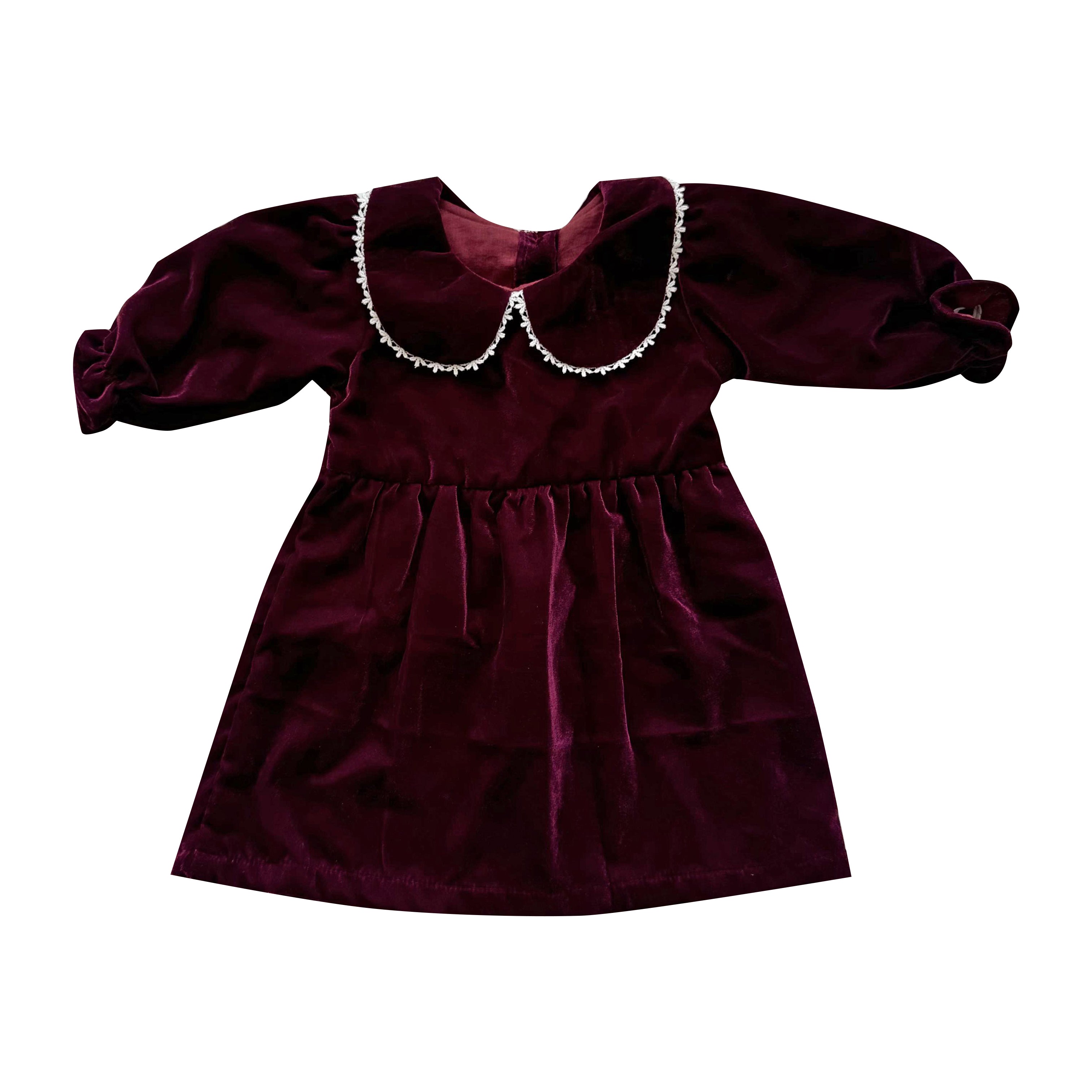 Ruby Velour Dress– Sweet Pea Designs Co