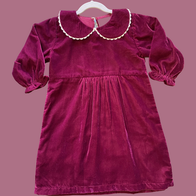 Ruby Velour Dress