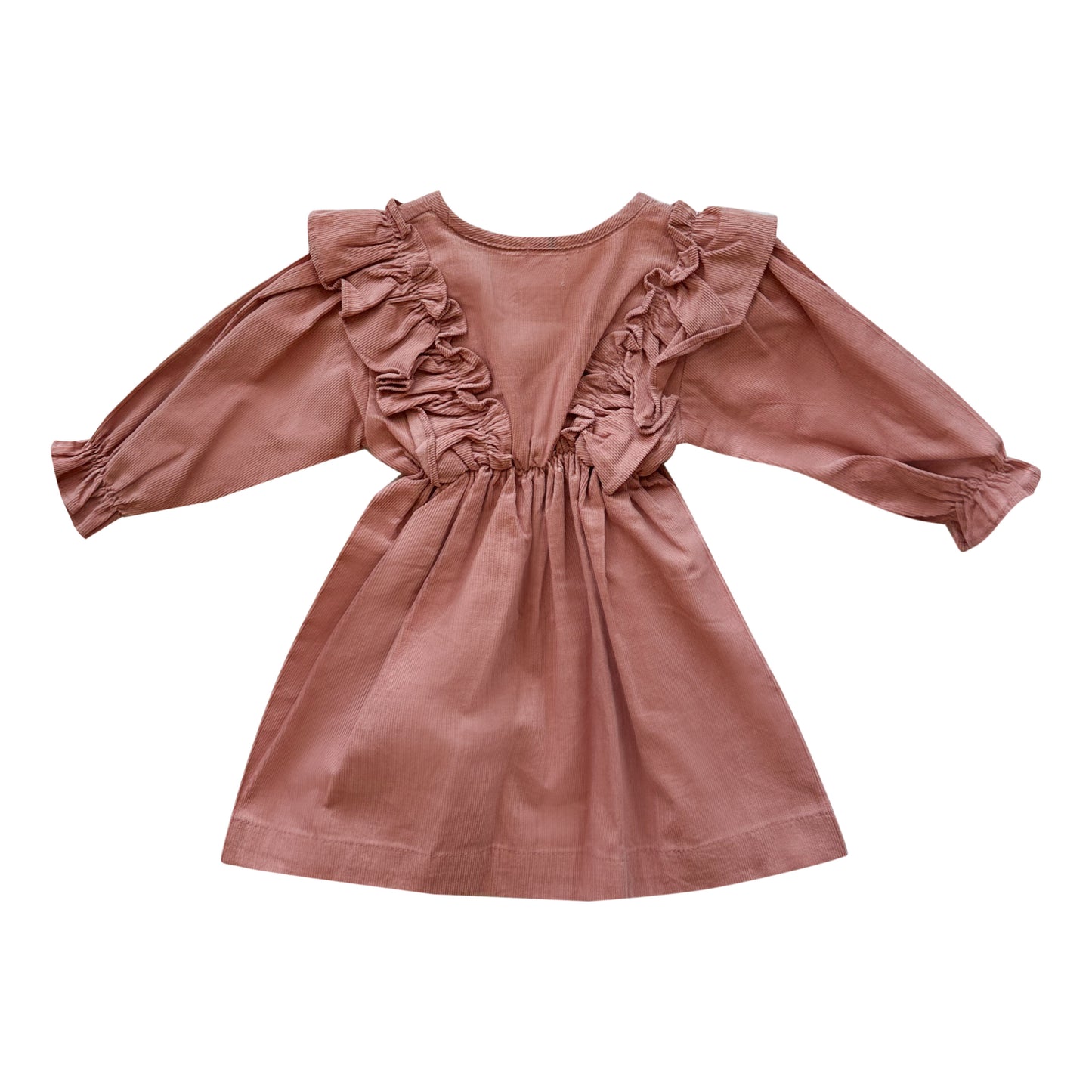 Ruffle Corduroy Dress